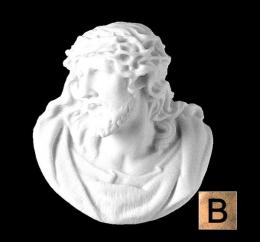 SYNTHETIC MARBLE FACE OF CHRIST LEATHER FINISHED
